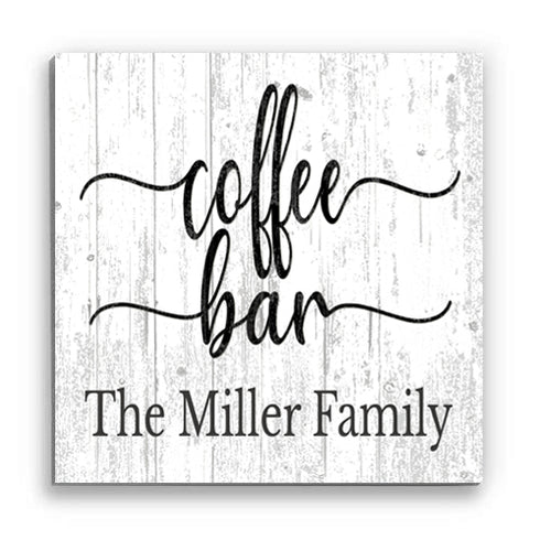 Custom Coffee Bar Sign Personalized