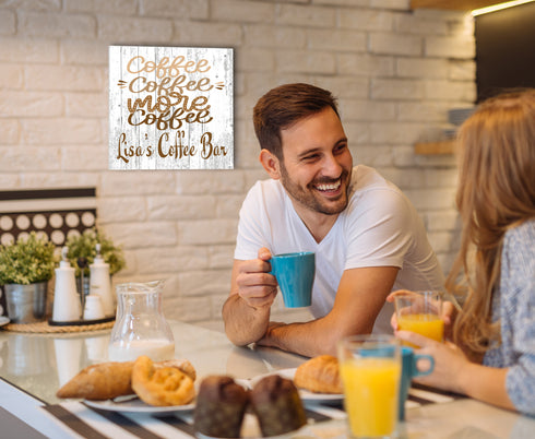 Custom Coffee Bar Signs Coffee Lover Gift