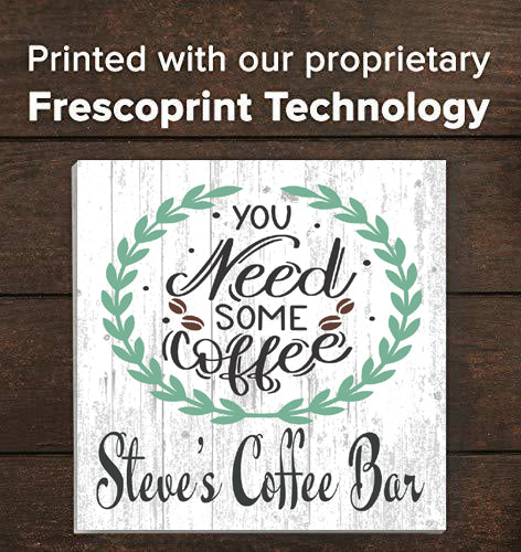 Custom Coffee Bar Sign For Kitchen or Office Personalized