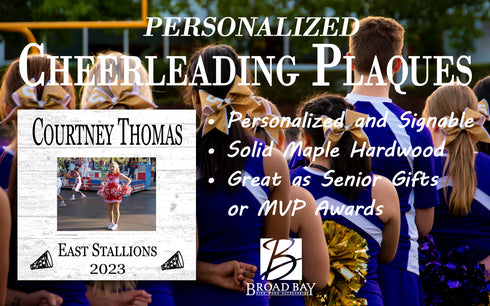 Cheerleader Award Recognition Plaque Cheer Season Year End Gift for Player, Coach or MVP
