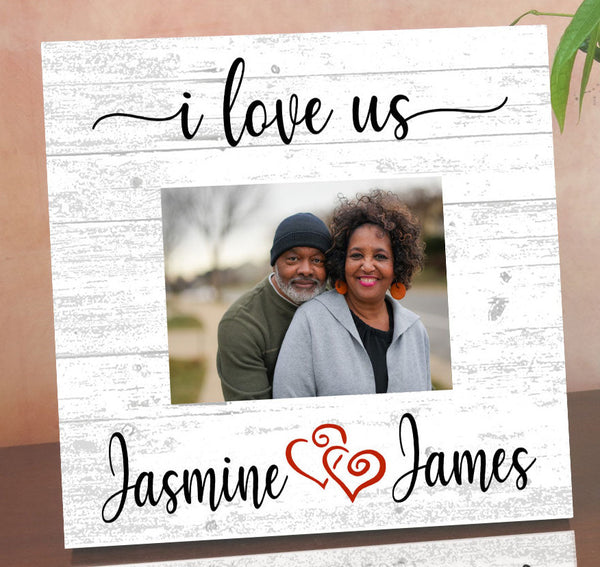 Anniversary Gift With Picture - UPLOAD PHOTO - I Love Us Personalized Frame Alternative