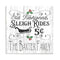 Old Fashioned Sleigh Rides Christmas Sign Personalized Holiday Decor
