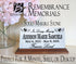 Baby Memorial Plaque for Shelf or Mantel Sign Baby Footprints & Angel Wings