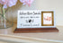 Baby Memorial Plaque For Shelf or Desktop With Photo Printed Marble 8" x 4"