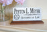 Attorney Nameplate Gift - Solid Marble - Lawyer Custom Desk Name Plate