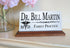 Doctor Nameplate Gift - Solid Marble - Physician Custom Desk Name Plate