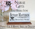 Registered Nurse Nameplate Gift - Solid Marble - Custom Name Plate for RN Nurses