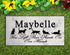 Cat Memorial Stone Personalized Grave or Garden Marker You Left Paw Prints On My Heart