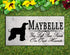 Afghan Memorial Stone Personalized Pet Dog Garden Grave Marker