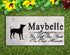 Hairless Terrier Memorial Stone Personalized Garden Plaque Grave Marker Outdoor or Indoor
