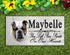 PERSONALIZED Bulldog Memorial Stone Dog Grave Marker Pet Garden Plaque
