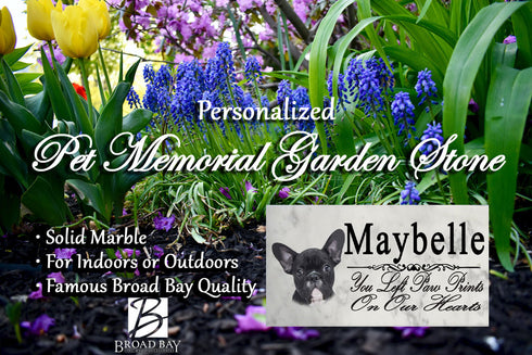 French Bulldog Memorial Stone Personalized Garden Plaque Grave Marker Outdoor or Indoor