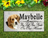 Beagle Memorial Stone Personalized Garden Plaque Grave Marker Outdoor or Indoor