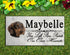 Dachshund Memorial Stone Dog Grave Marker or Garden Plaque