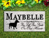 Dachshund Memorial Stone Personalized Dog Garden Rock Grave Marker Outdoor or Indoor