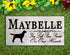 Springer Spaniel Memorial Stone Personalized Dog Garden Plaque or Grave Marker