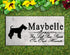 Fox Terrier Memorial Stone Personalized Garden Rock Grave Marker Outdoor or Indoor