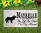 Field Spaniel Memorial Stone PERSONALIZED Garden Rock Grave Marker Outdoor or Indoor