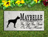 Great Dane Memorial Stone Personalized Dog Garden Rock Grave Marker Outdoor or Indoor
