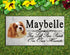 King Charles Spaniel Memorial Stone Dog Grave Marker Custom Garden Plaque