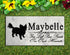 Long Haired Chihuahua Memorial Stone Personalized Dog Garden Rock Grave Marker Outdoor or Indoor
