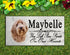 Labradoodle Memorial Stone Dog Grave Marker Custom Garden Plaque