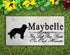 Miniature Poodle Memorial Stone Personalized Dog Garden Rock Grave Marker Outdoor or Indoor