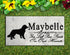 Newfoundland Memorial Stone Personalized Dog Garden Rock Grave Marker Outdoor or Indoor