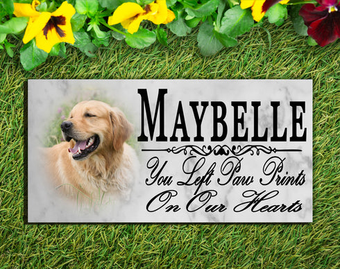 Pet Photo Memorial Stone Personalized Picture Custom Name