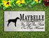 Rhodesian Ridgeback Memorial Stone Personalized Dog Garden Plaque Grave Marker
