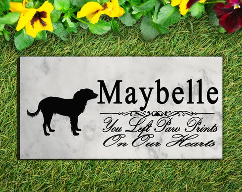 Russian Toy Terrier Memorial Stone Personalized Dog Garden Plaque Grave Marker