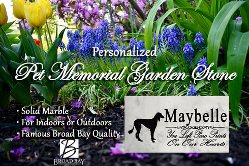 Saluki Memorial Stone Personalized Dog Garden Plaque Grave Marker