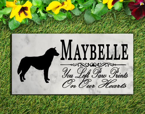 Husky Memorial Stone PERSONALIZED Garden Plaque or Grave Marker