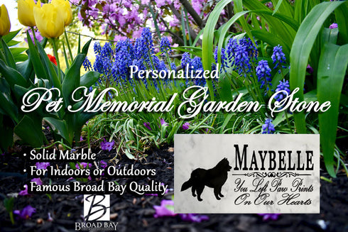 Samoyed Memorial Stone Personalized Marker Outdoor or Indoor
