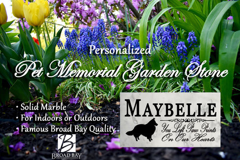 Sheltie Memorial Stone PERSONALIZED Shetland Sheepdog Garden Plaque Grave Marker