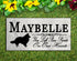 Sheltie Memorial Stone PERSONALIZED Shetland Sheepdog Garden Plaque Grave Marker