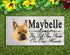 Tan French Bulldog Memorial Stone Dog Grave Marker Pet Garden Plaque