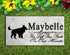 Toy Poodle Memorial Stone Personalized Garden Plaque or Grave Marker