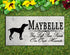 Vizsla Memorial Stone PERSONALIZED Dog Garden Rock Grave Marker Outdoor or Indoor