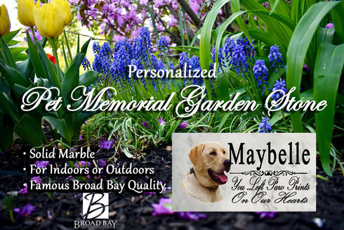 PERSONALIZED Yellow Lab Memorial Stone Dog Grave Marker Pet Labrador