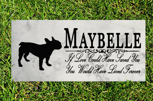 Dog Memorial Stone By Breed  If Love Could Have Saved You