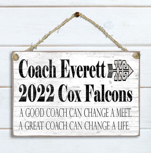 Coach Gift Plaque Personalized for Coaches