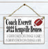 Coach Gift Plaque Personalized for Coaches