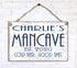 Man Cave Sign Personalized Decoration Customized With Name For Dad, Son, or Husband