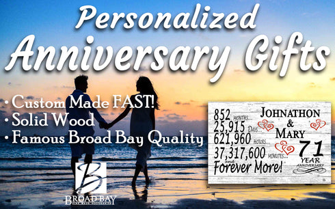 71 Year Anniversary Gift Personalized 71st Wedding Anniversary Present For Couples