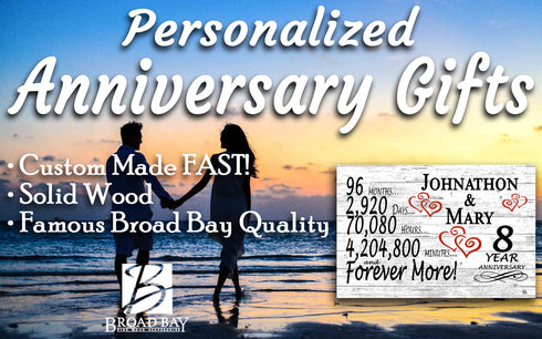 8 Year Anniversary Gift Personalized 8th Wedding Present