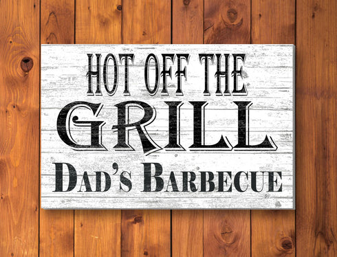 Custom Barbecue Sign Solid Wood Grilling Decoration