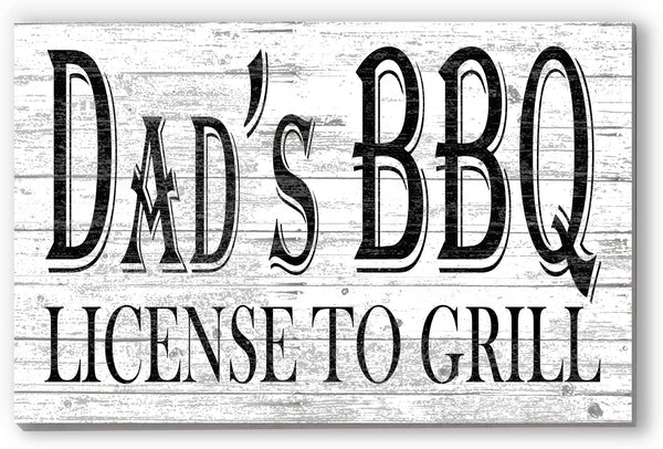 Personalized BBQ Sign Barbecue Grilling Sign Gift For Dad