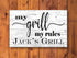 My Grill My Rules Custom Sign for Dad, Mom, Grandpa, Father's Day Gift Idea