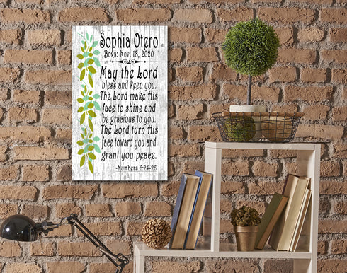 Personalized Nursery Wall Art Gift for Boy or Girl Gift MAY THE LORD KEEP YOU